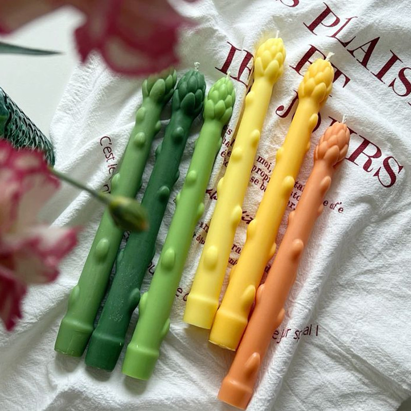 

Asparagus Silicone Molds for Candles Handmade Aromatherapy Soy Wax Candle Mould DIY Candle Making Supplies