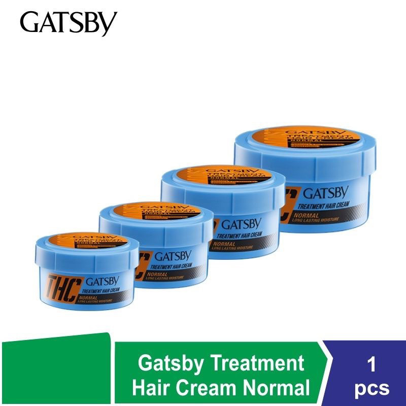 Gatsby THC Treatment Hair Cream Normal Minyak Rambut 28gr 70gr 125gr 250gr Biru