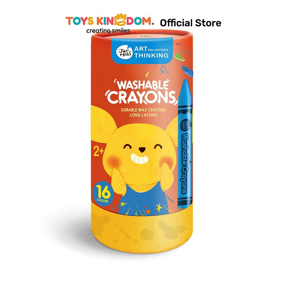 

Toys Kingdom Jarmelo Set 16 Pcs Crayon Washable - Mix Crayon Dapat Dicuci Alat Tulis Warna Warni Perlengkapan Gambar Mewarnai Perlengkapan Tulis Anak-Anak