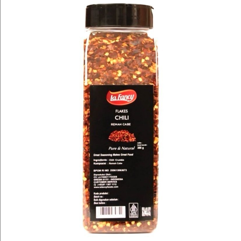 

Chili Flake La Fancy / Cabe Kasar La Fancy / Cabe Remah La fancy - 380 Gram