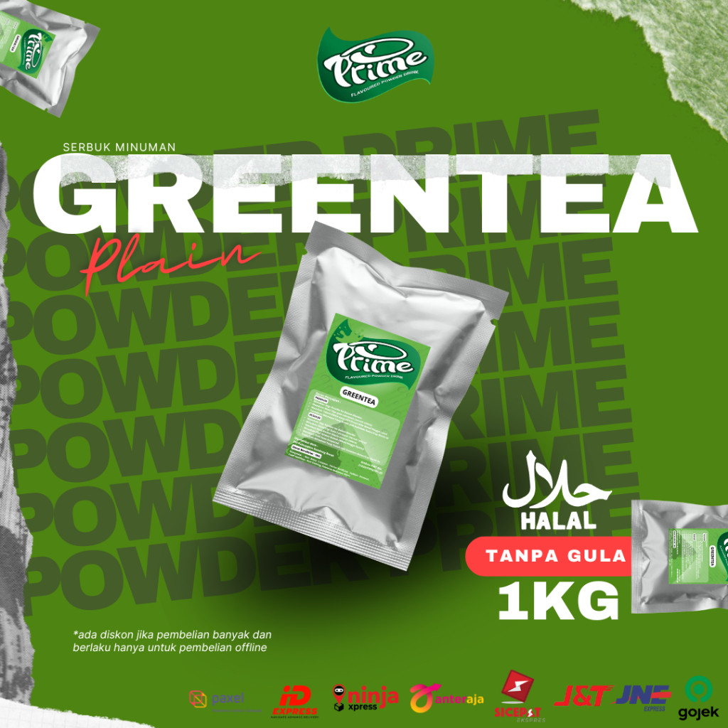 

Powder Drink Prime Greentea / Bubuk Minuman Teh Hijau 1kg