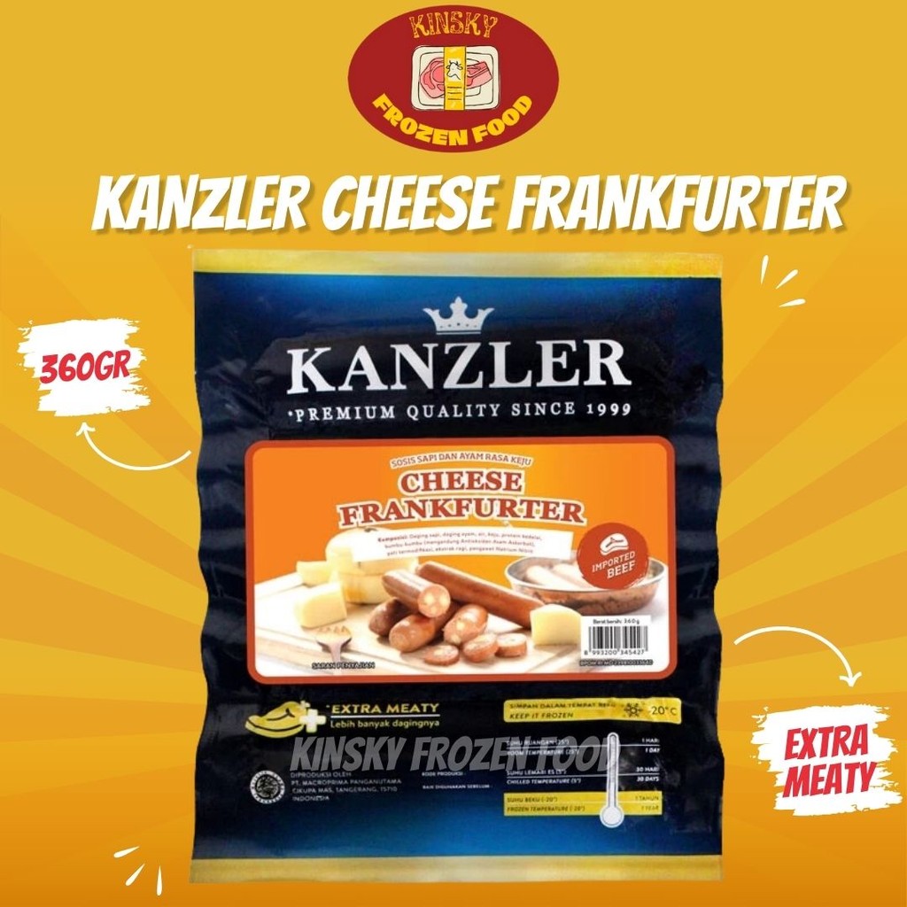 

KANZLER CHEESE FRANKFURTER 360GR