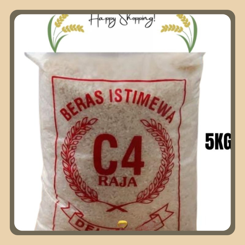 

Beras C4 Merah Asli Delanggu 5Kg