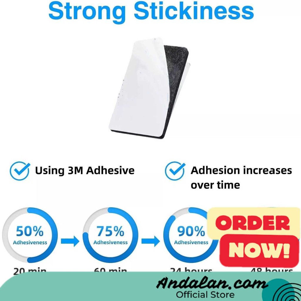 

VHB Double Tape Foam 1.5mm Thick Perekat Tanpa Bekas 20 PCS - 9448A