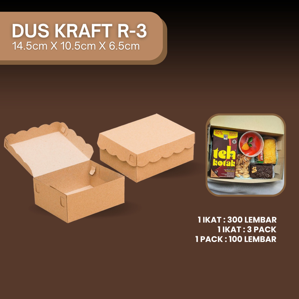 

DUS SNACK POLOS WARNA COKLAT KRAFT (10 LEMBAR)