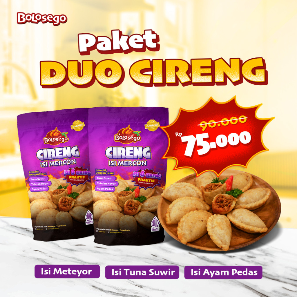 

PAKET DUO CIRENG ISI MERCON BOLOSEGO
