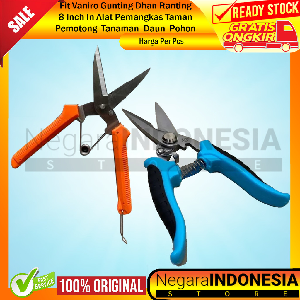 

Fit Vaniro Gunting Dahan Ranting 8 Inch Alat Pemangkas Taman Pegangan Nyaman Anti Selip Baja Presisi Manual Profesional Alat Perawatan Tanaman Daya Cengkeram Kuat Material Berkualitas Tahan Karat Ringan Efisien XRFA Penggunaan Perkakas Kebun