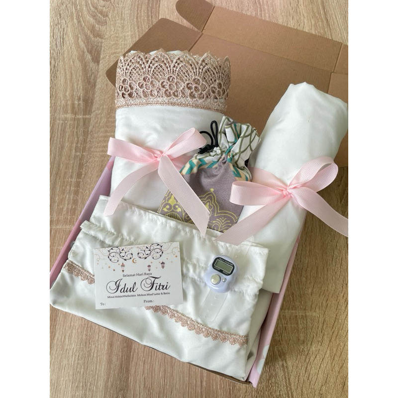 SYALUNA - Hampers Mukena Dewasa Kado Mukenah Mewah 2 In 1 Gift Box