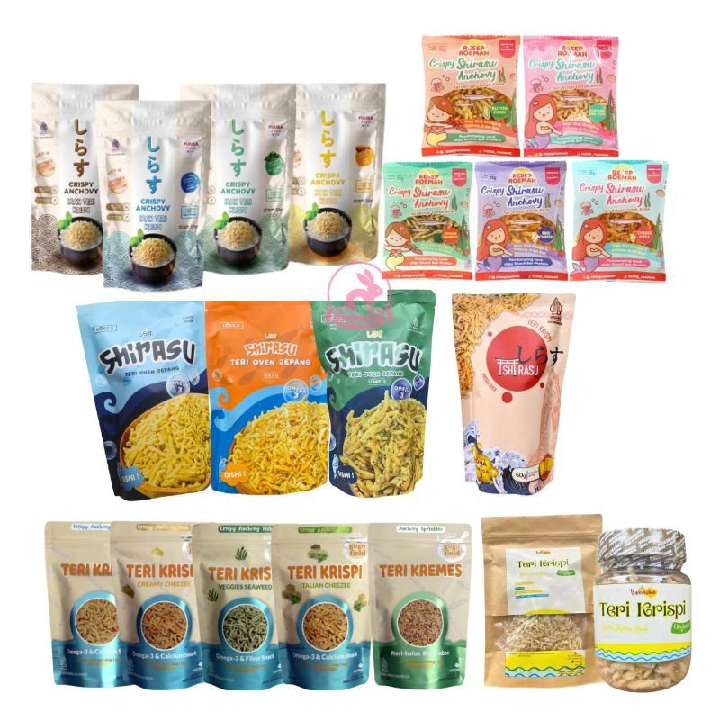 

PUREELAND YUUKA GOGOFIELD RESEP ROEMAH LOCCA TERI KRISPI/TERI KREMES/ KUANGS-SNACK TERI MPASI ANAK
