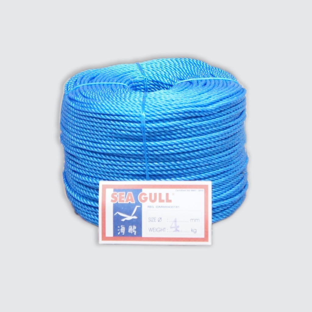 

Tali Tampar Sea Gull 4 Mm - Per Roll @200 Meter