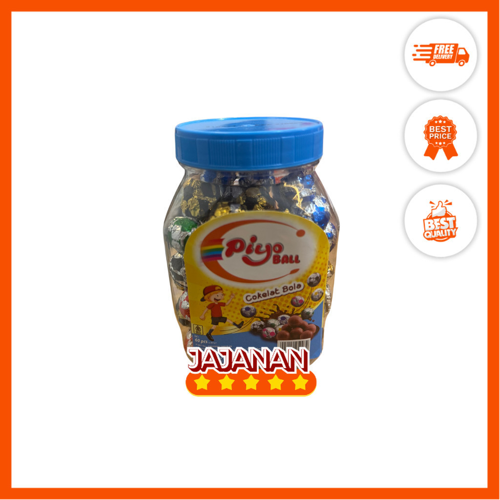

Piyo Choco Ball Toples Crispy ChocoBerry/Cube/Bola Cokelat 1 Toples isi 60 pcs Jajanan Termurah