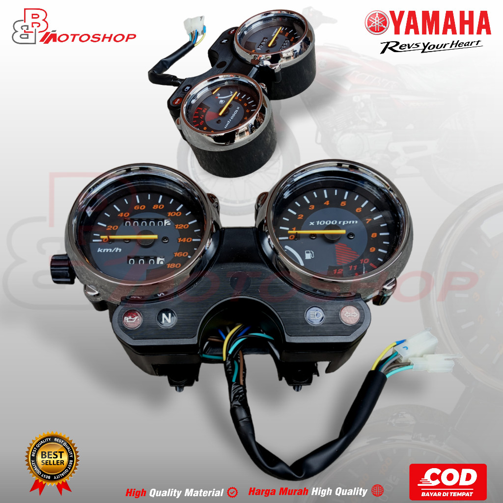 SPIDOMETER SPEDOMETER KILOMETER ASSY RX KING NEW RXZ RZR RXK HITAM NON-DIGITAL