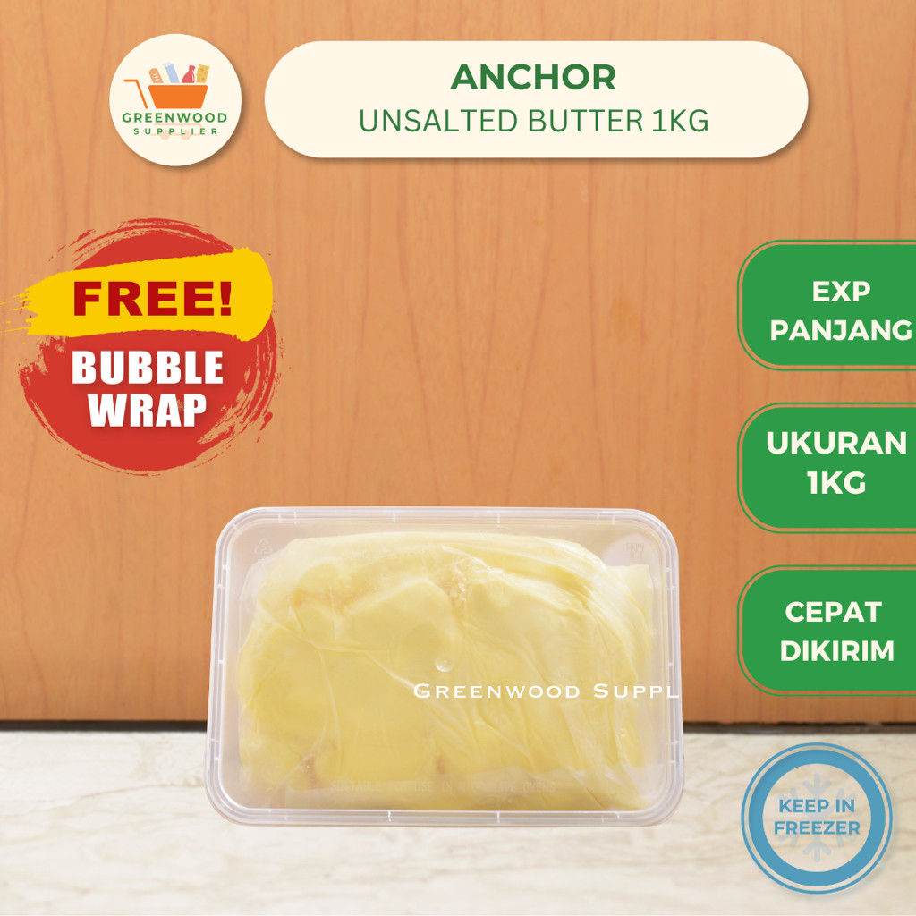 

Unsalted Butter Anchor / Mentega Tawar Anchor - 1KG