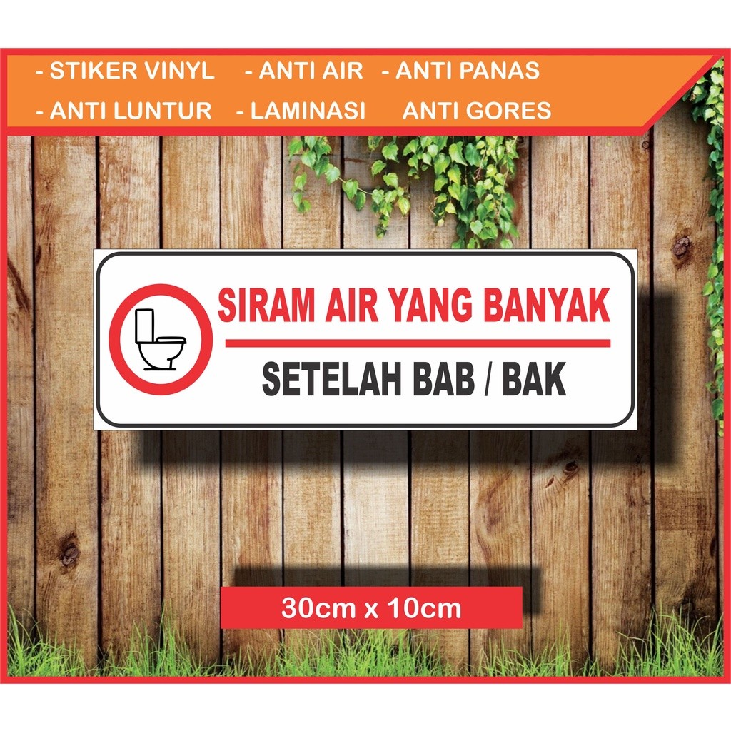 

STICKER SIRAM AIR YANG BANYAK SETELAH BAB ANTI AIR