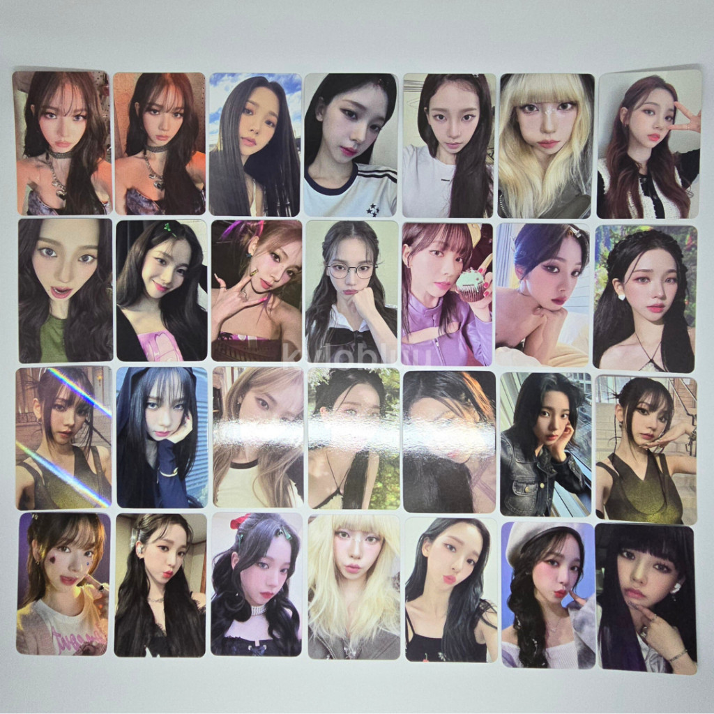 [] PHOTOCARD PC OFFICIAL AESPA KARINA GISELLE ALBUM SMINI POB PRE ORDER BENEFIT TRADING CARD TC CONC