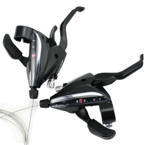 BRIFTER SHIFTER SEPASANG KIRI KANAN 3 x 7 8 9 SPEED HANDLE BRAKE EF65 - 3x7