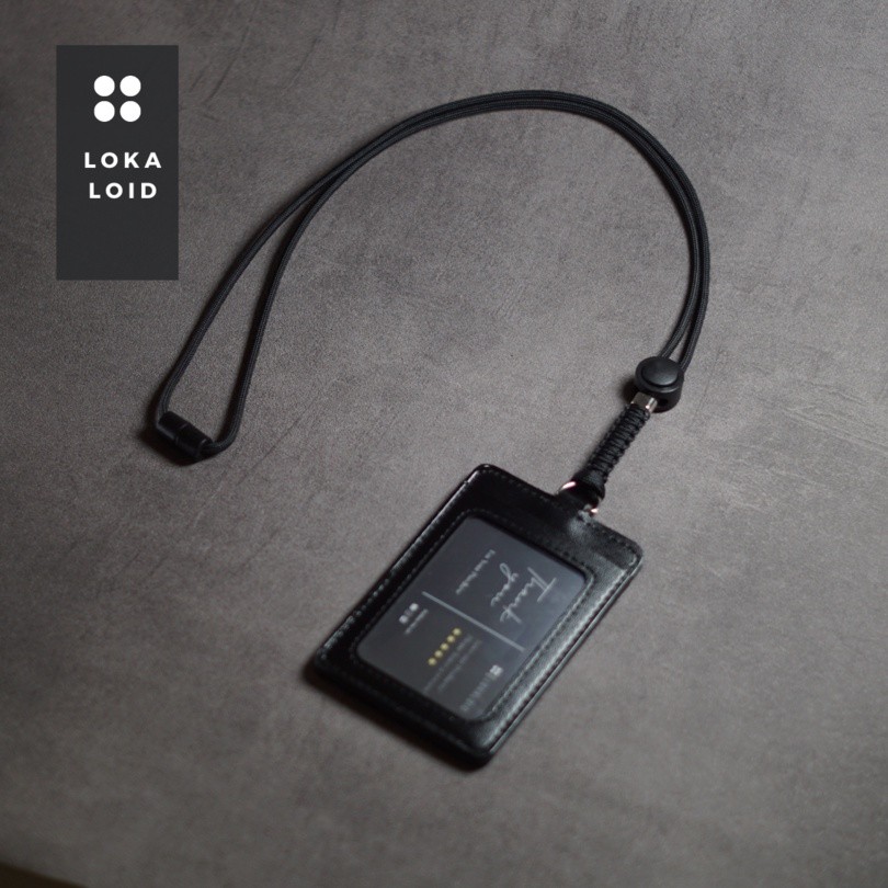 

Jaje.store Lanyard Holder Id Card Name Tag Kulit 2 Sisi Slot Kartu By Lokaloid