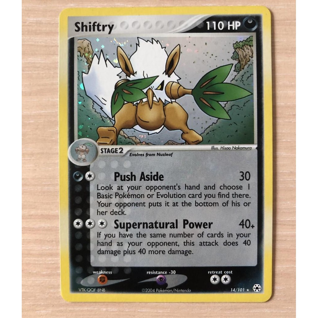 Shiftry 14/101 Holo Rare Pokemon TCG Card Charizard Pikachu Blastoise