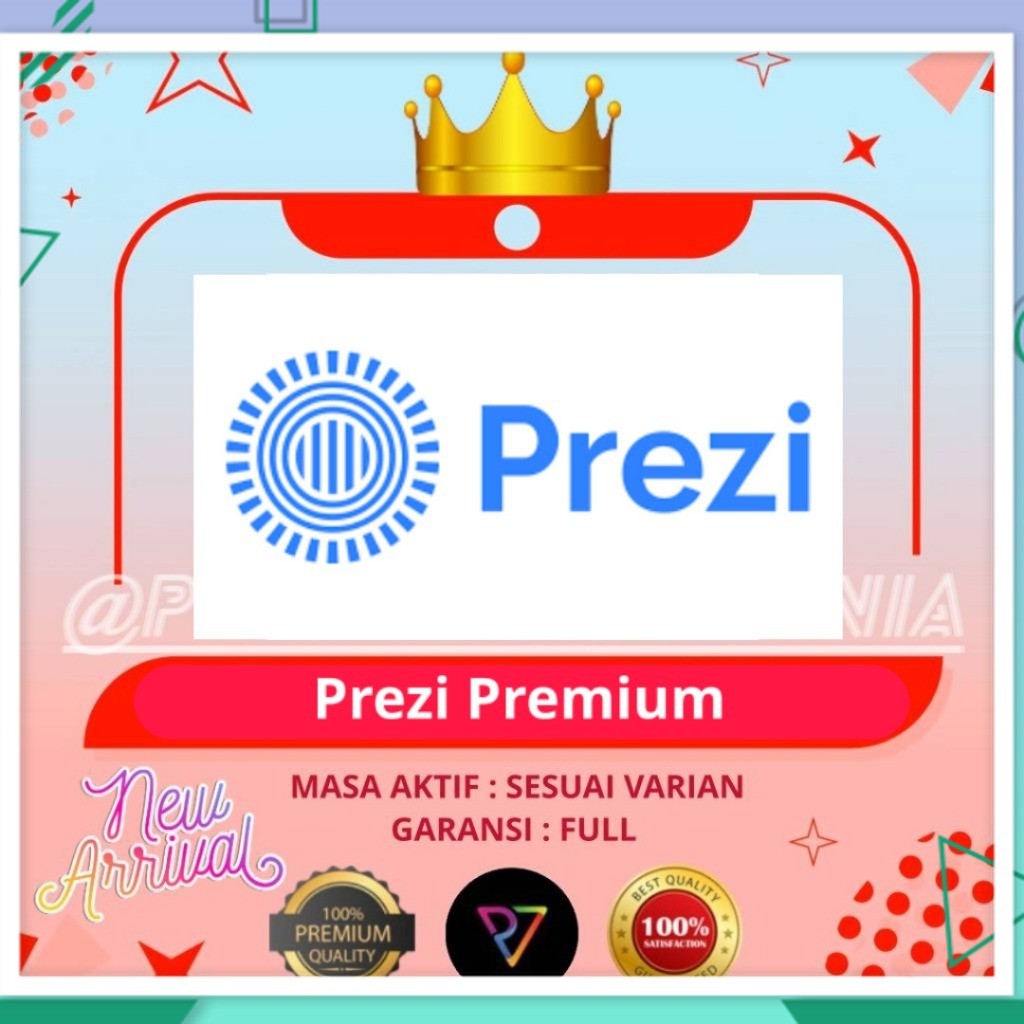 Prezi Premium Full Akses semua fitur premium Proses Cepat