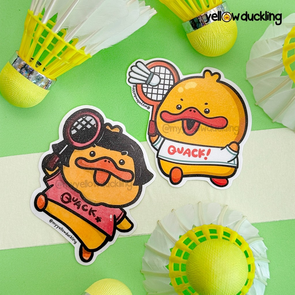 

STICKER JUMBO- ITIK BADMINQUACK - ITIK BADMINTON - STICKER JOURNALING - STIKER JOURNAL PLANNER