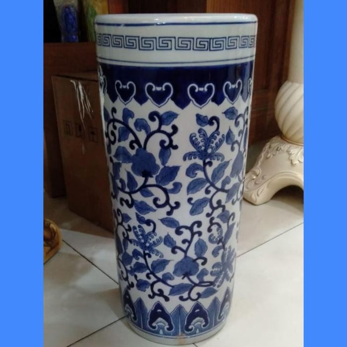 Tempat payung Keramik / Vas bunga keramik ukuran besar tinggi 46 cm