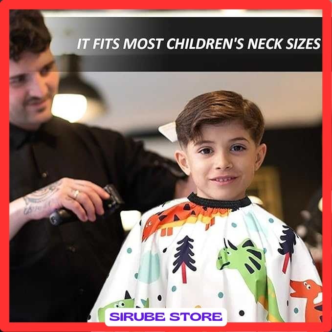 Kain Kip Anak Barbershop Haircut Apron Polyester 120x80cm - T-12