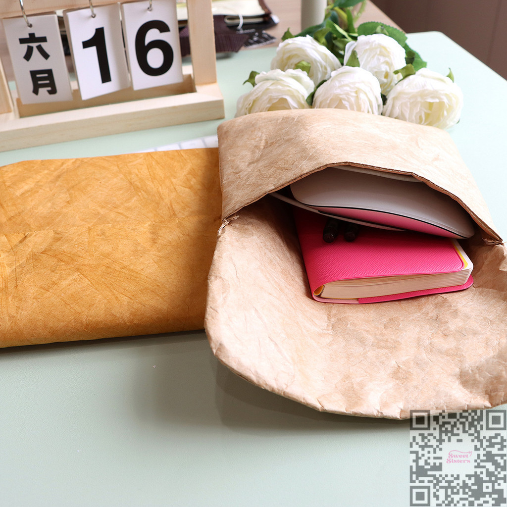 

DuPont Paper Waterproof Shockproof Storage Bag Magnetic Tas Journal Stiker Minimalist Aesthetic