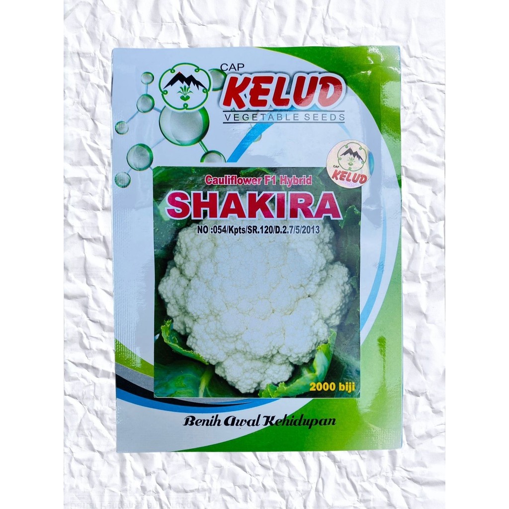 Benih Bunga Kol SHAKIRA berat isi 10gr dari Cap KELUD