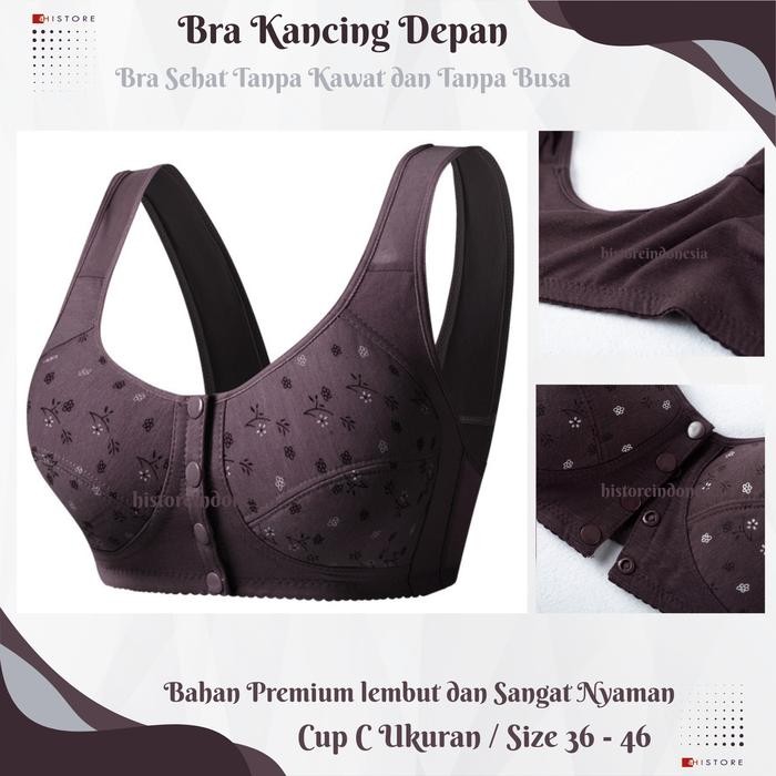 Sale Bra Seamless Push Up Nirkabel Gesper Depan 2082 Wanita Soft Nyaman Tipis Bh Tanpa Busa Kemben -