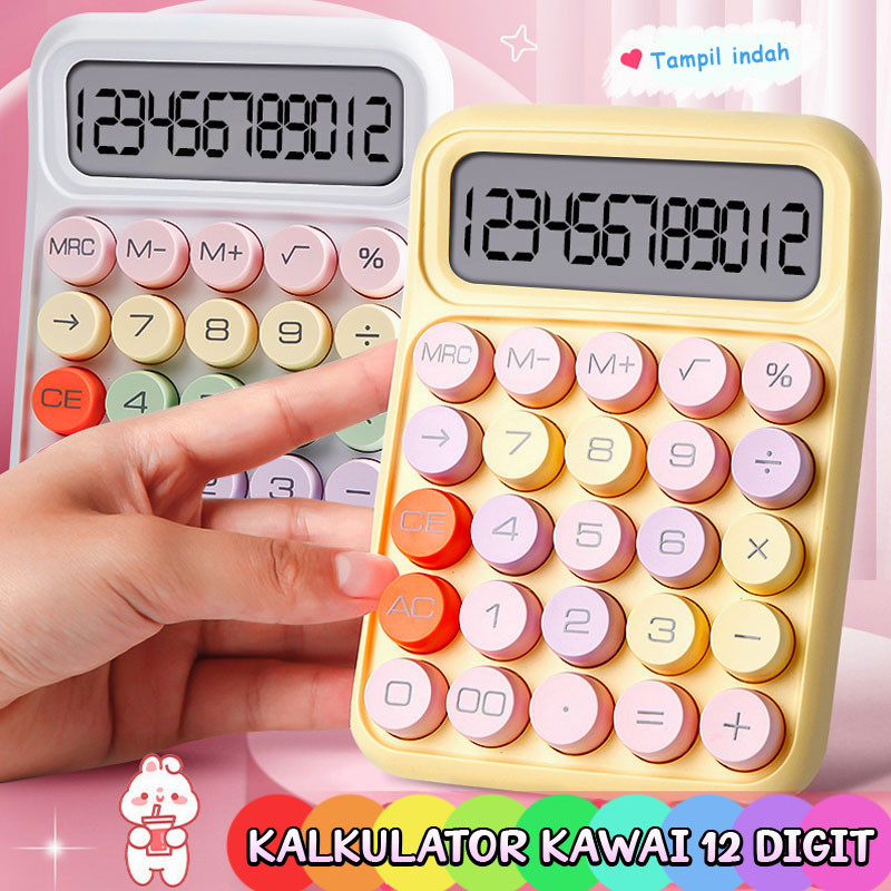 

Kalkulator Dopamin DX-819Elektronik Untuk Keuangan / Kalkulator Kawai Korea Dexin 12 Digit Angka Lucu