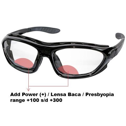 Kacamata Safety Lensa Bifocal baca Plus Kacamata Baca Bifocus