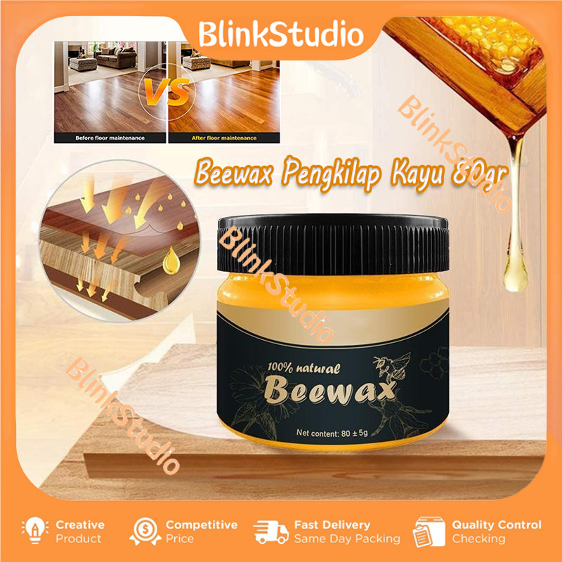 Beeswax Wood Seasoning Polish / Poles Perawatan Kayu Meja Kursi Lemari Lantai kayu Beewas Beeswax