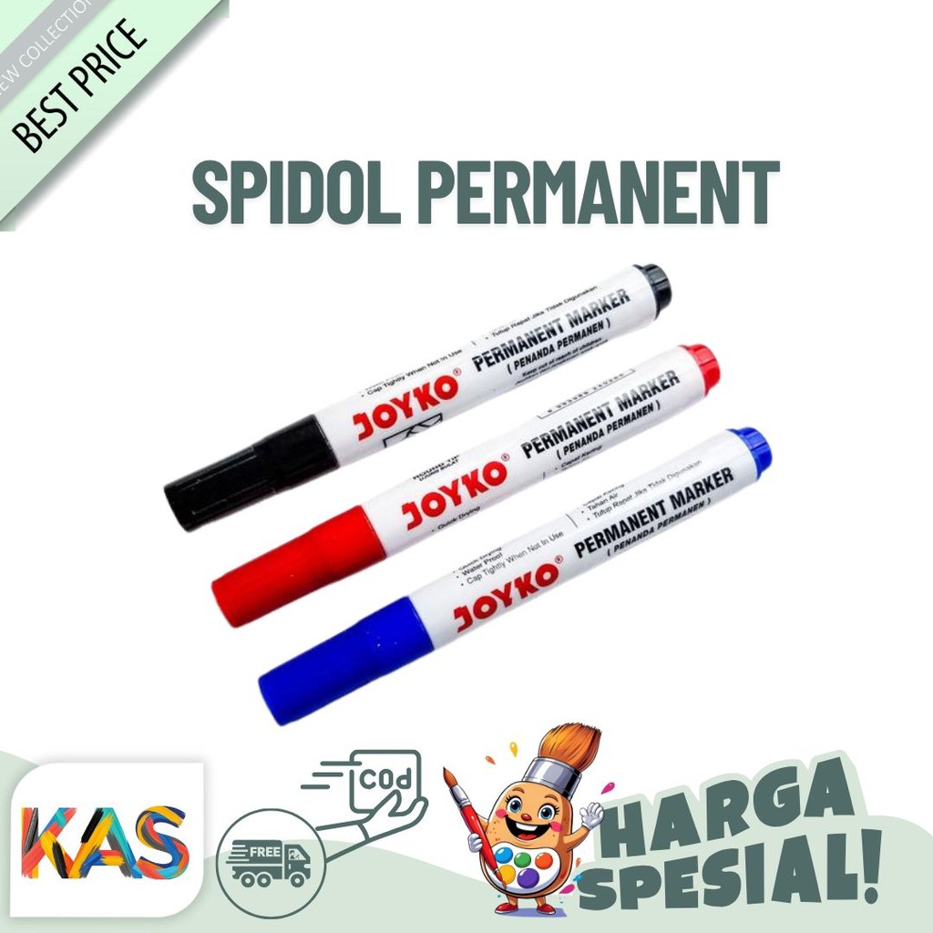 

Spidol Permanent Marker Joyko PM-17 Satuan