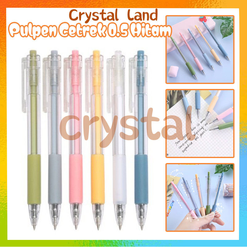 

Gel Pen Pulpen Pena Pasuteru Gel 0.5 mm / Tulis Sekolah Kantor Pen Warna Warni