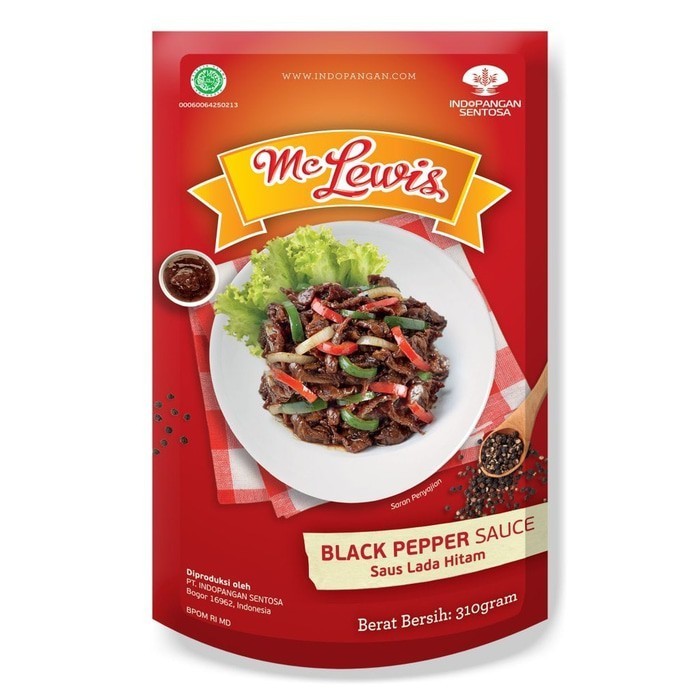 

mc lewis saus lada hitam saos black pepper 310 gr