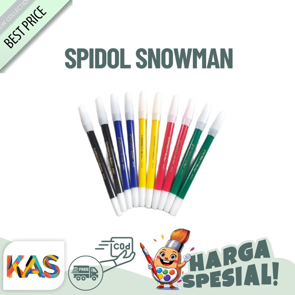 

Spidol Snowman Set Isi 6 Warna- Satuan
