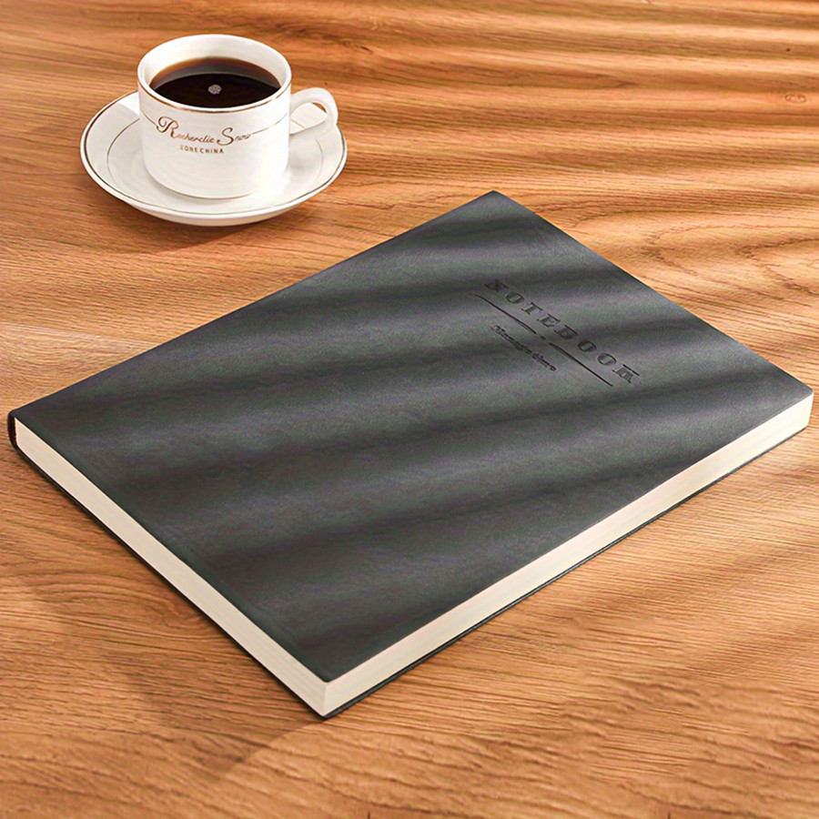 

Lambda-Soft Leather Combination Notebook, Personalized, Soft Cover and Bookmark, Suitable for Business Meetings