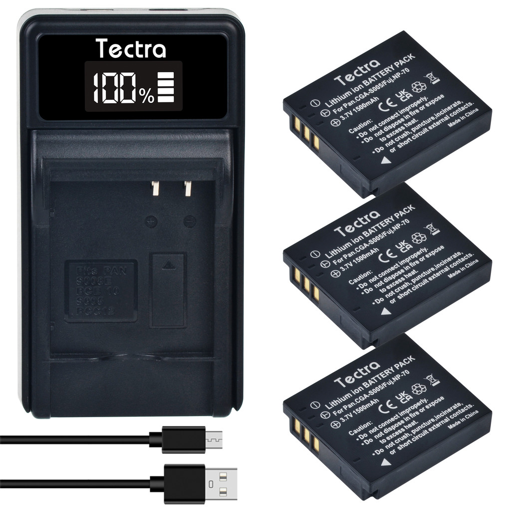 CGA-S005 S005E Li-ion Battery/LED  arger for Panasonic Lumix DMC-LX1,DMC-LX2,DMC-LX3,DMC-FX07,DMC-FX