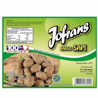 

Jofrans Bakso Sapi 200GR Baso Beef Meatball