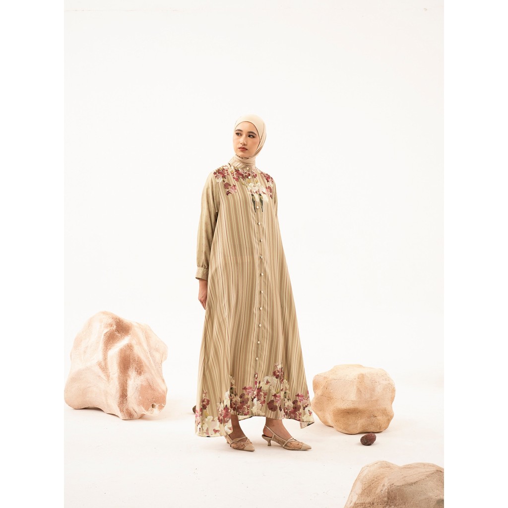 Aleza - Olivia Dress Olive - Setelan Dress Wanita