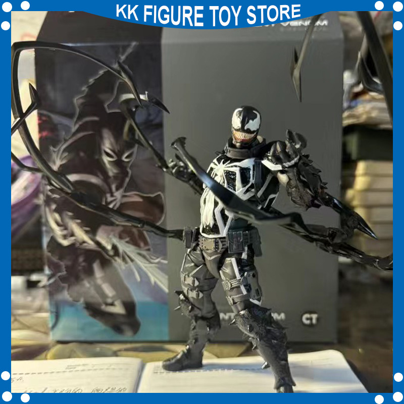 Ct Toys Spiderman Shf Agent Venom Figure Amazing Yamaguchi Agent Venom Spider Man Venom Anime Action