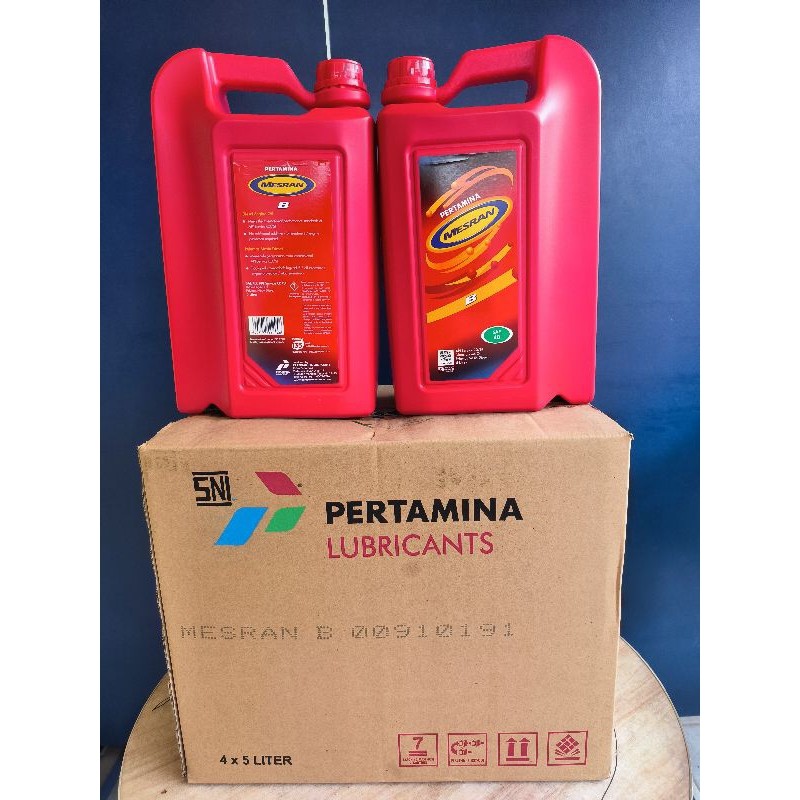 OLI MESRAN B SAE 40 5LITER...PERDUST(ISI 4 GALON)