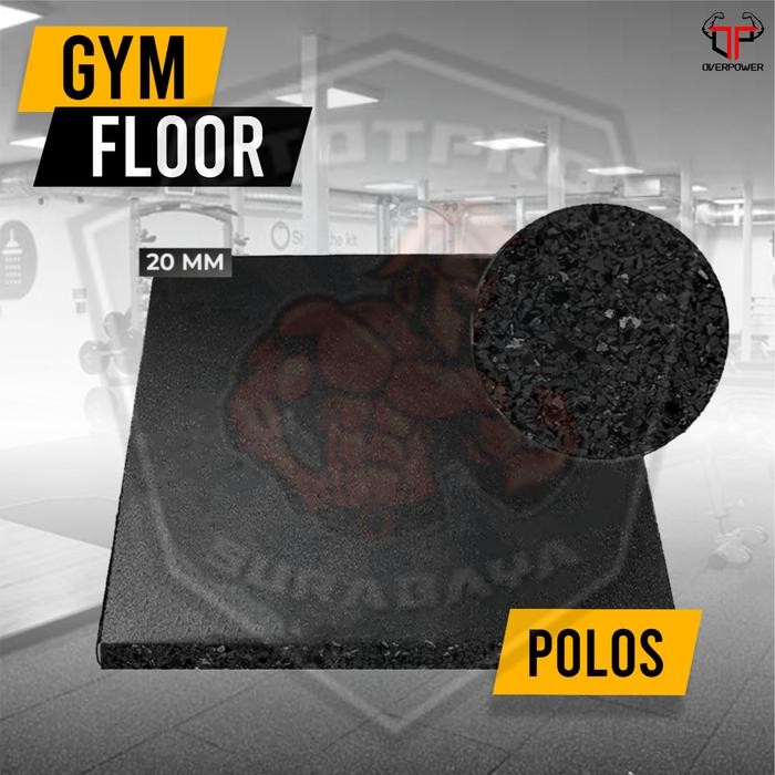 Gym Floor Puzzle /Matrass Lantai Tempat Fitness /Gym Mat/Rubber Floor - POLOS