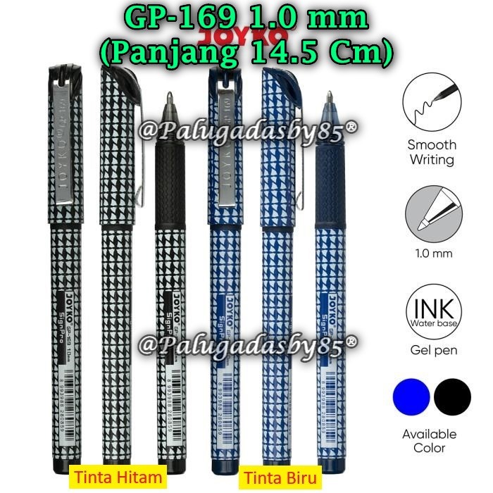 

(1 Pak/12) GROSIR Gelpen JOYKO GP-169 Sign Pro 1.0 / Gel Pen Pulpen Pena Jel Joyko GP-169 (Pak/12)