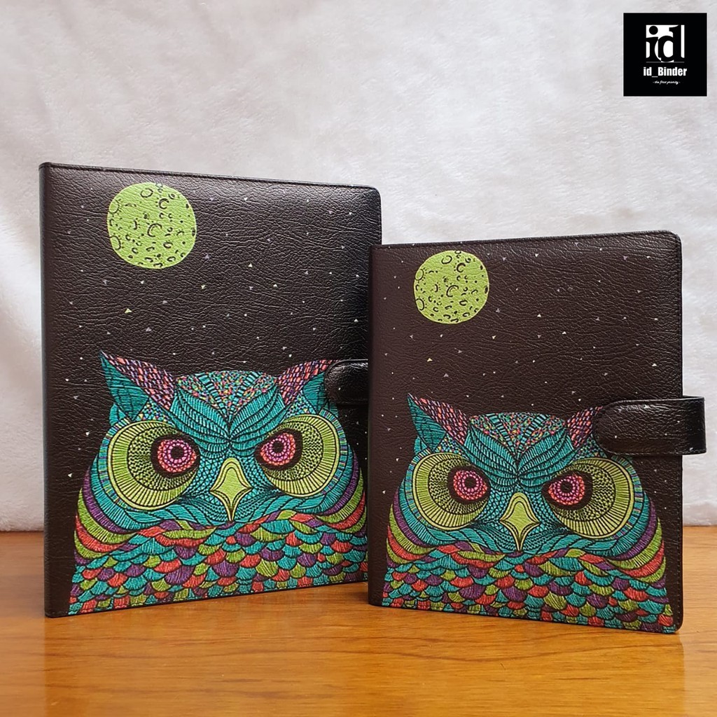 

Binder Printing Motip Owl Moon A5 dan B5