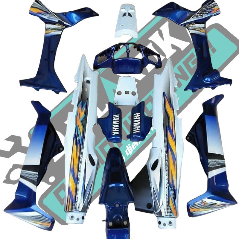 Cover Body Set Halus YAMAHA FIZ R FIZ R 2003-2005 Biru Putih