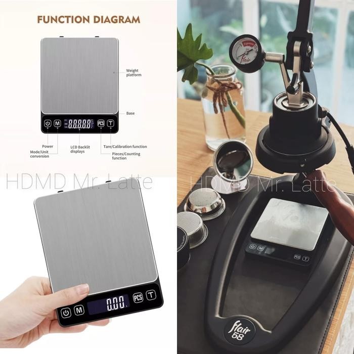 Flair 58 / Flair 58x - Espresso Digital Coffee Scale Perfect Match