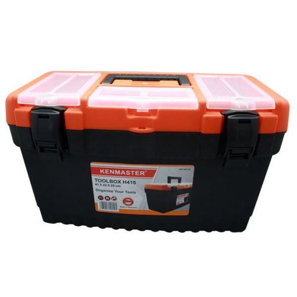[AI]  Kenmaster H415 Toolbox Tool Box Mano Besar Kotak Perkakas - Hitam Orange Berkualitas