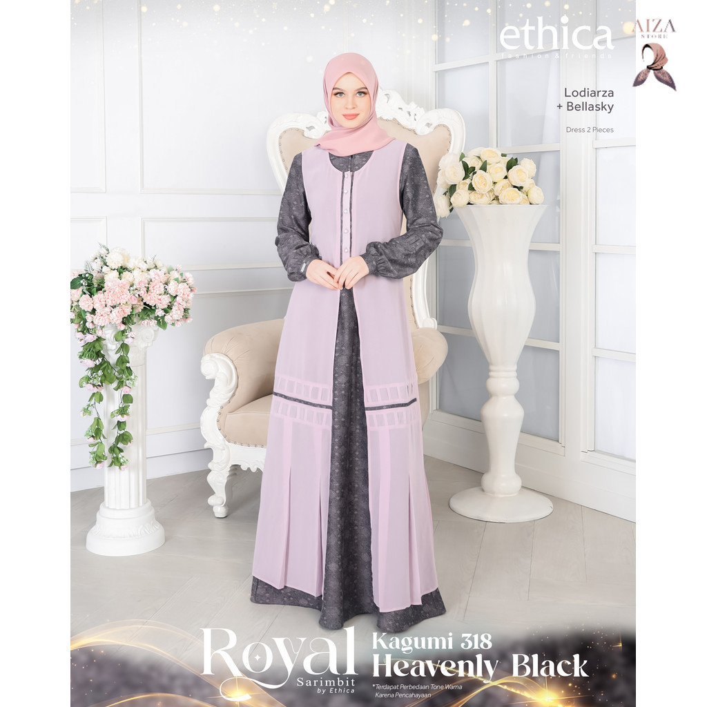 Sarimbit Royal Keluarga Gamis Ibu Wanita Dewasa Kagumi 318 by Ethica Original Branded Berkualitas Te