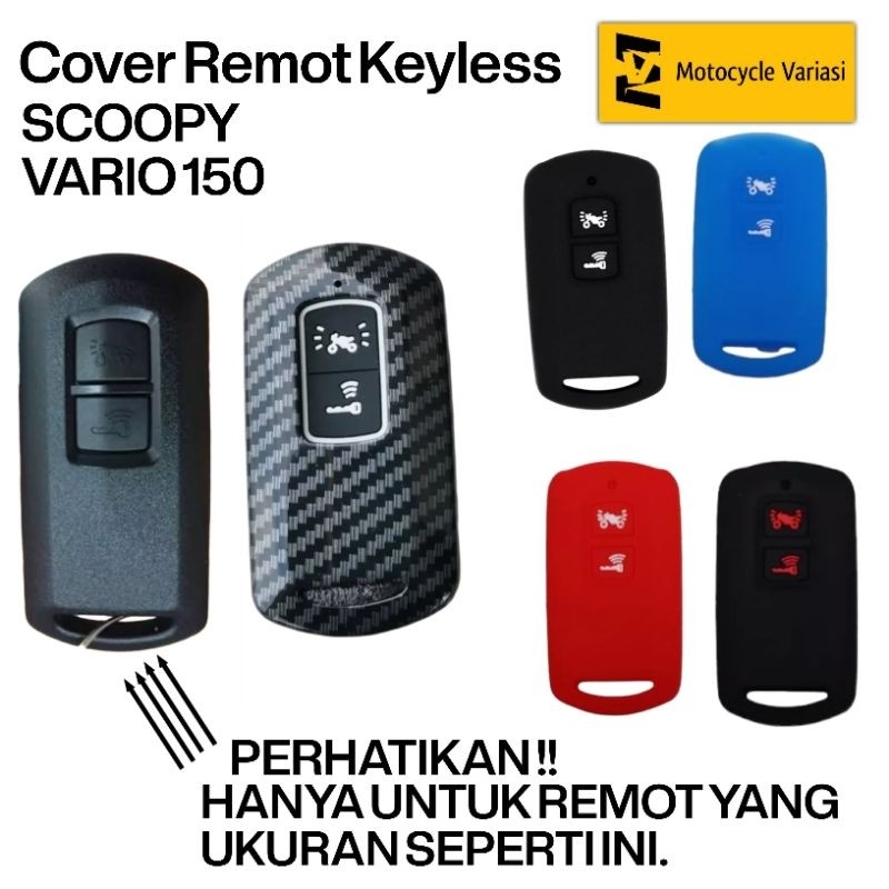Cover Remot Scoopy 2021-2022 Cover Remot Vario 150 Keyless Sarung Remote Scoopy